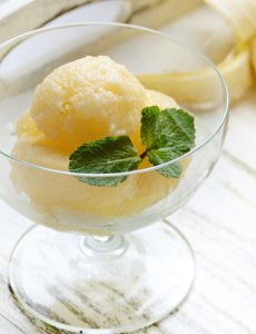 Banánový sorbet